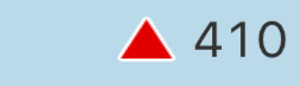 赤い上向きの三角