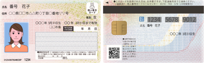 個人番号カード（マイナンバーカード）