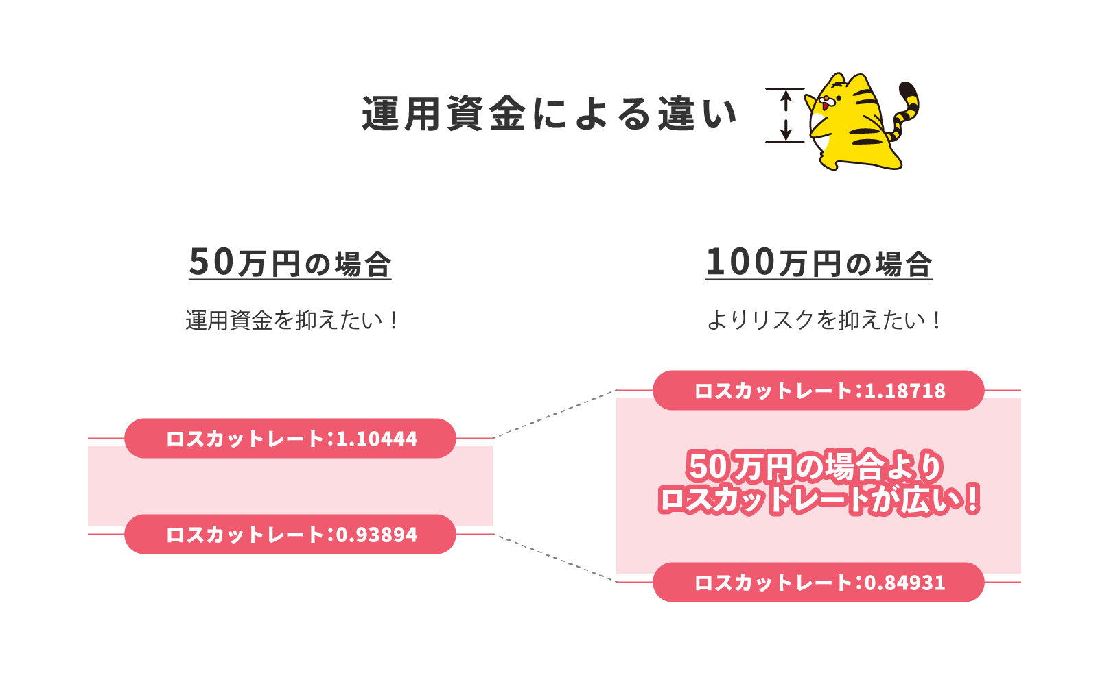 運用資金による違い